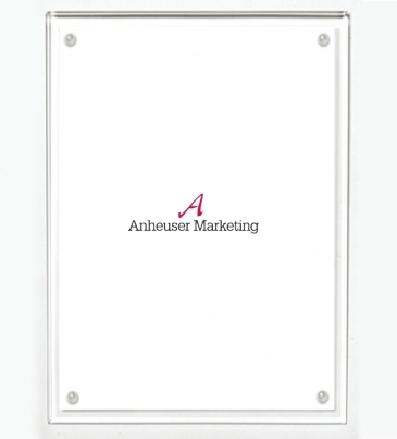 Certificate Holder - Clear on Clear - 8 1/2" x 11" Insert