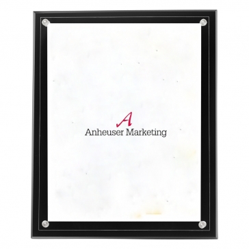 Certificate Holder Clear on Black - 8 1/2" x 11" Insert