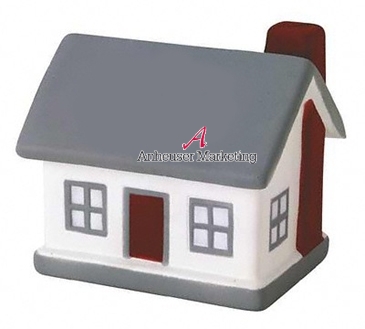 White, Gray And Red Home Stress Shape