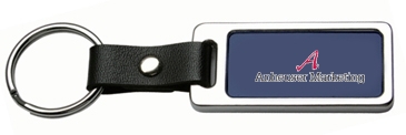 Metal Leather Key Tags