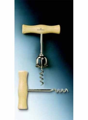Power Corkscrew w/Beechwood Handle & Bell