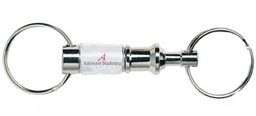 Silvertone Pull- Apart Key Tag