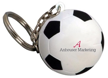 Soccer Ball Stress Reliever Key Chain